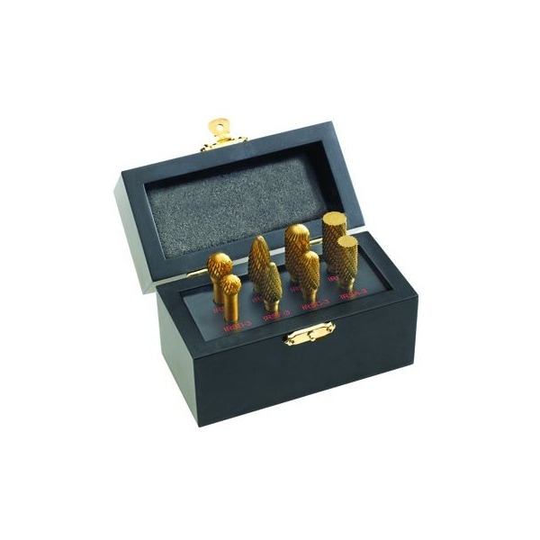 Ingersoll-Rand CARIDE BURR 8PC KIT 1/4" SHANK 1/2" HEAD IR814TIN - main